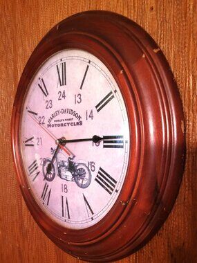 Vintage 1990s Official Harley-Davidson Wall Clock – "Genuine Since 1903" 14.75"